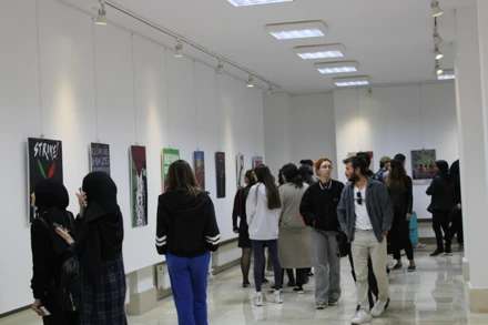 ‘FİLİSTİN Uluslararası Afiş ve Baskı Sergisi’ açıldı